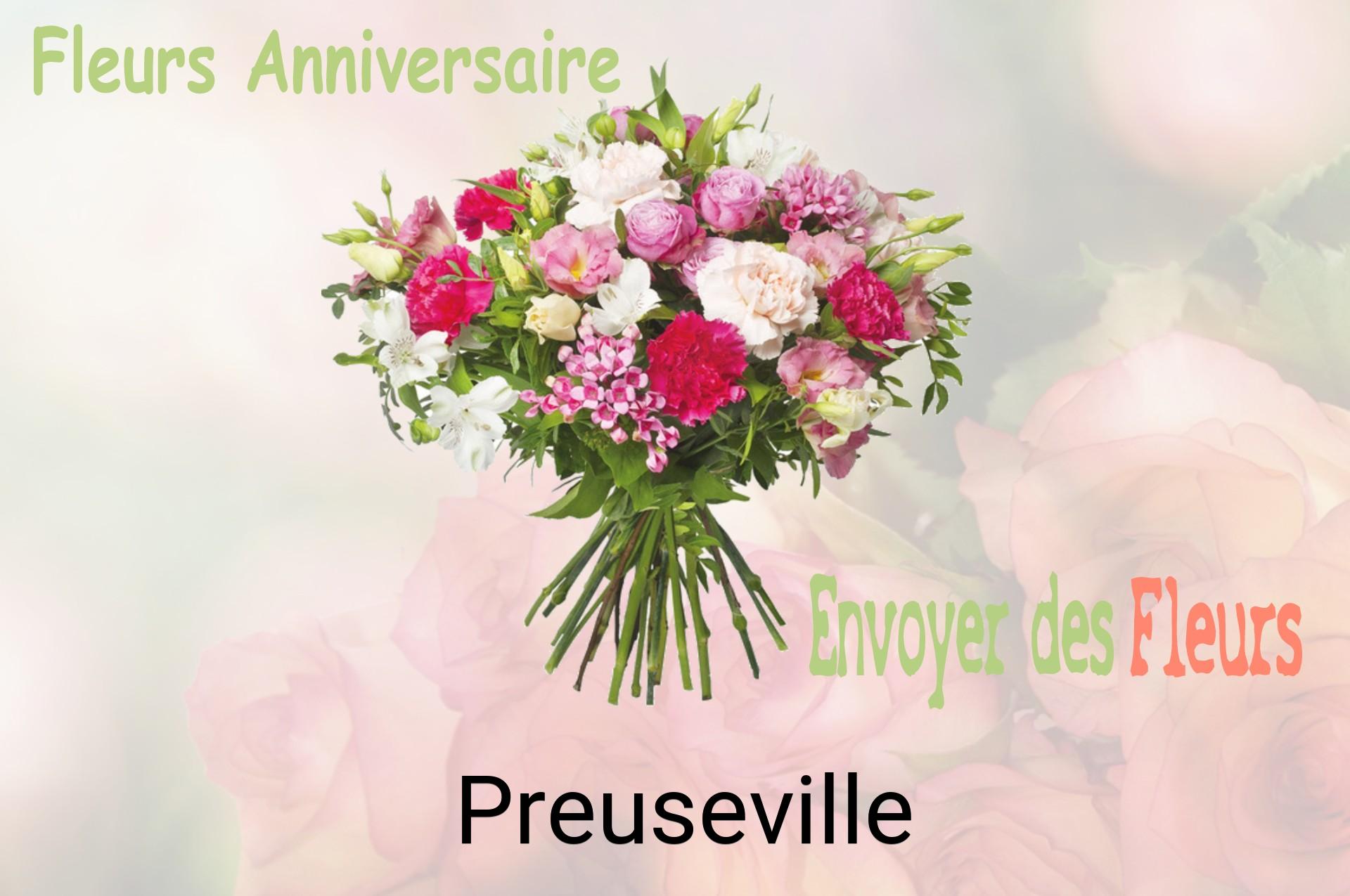 Bouquet de fleurs d’anniversaire livré à Preuseville